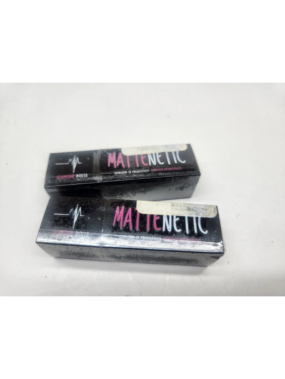 2Pc Glamour Dolls Mattenetic Lipstick CHARGE (mulberry) 3.75g each Sealed